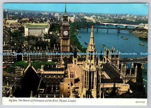 D324368 Big Ben. Die Houses of Parliament und die Themse. London. Kardoram