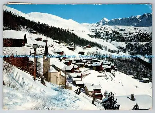 D324392 Hiver a Chandolin. Val d Anniviers. Edition Darbellay Martigny