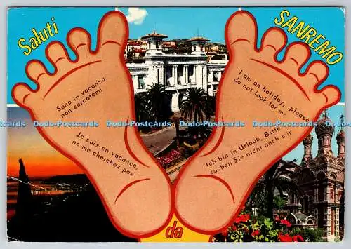 D324439 Sanremo. Casino Municipale. Chiesa Russa. Edicart. Kina Italia Milano