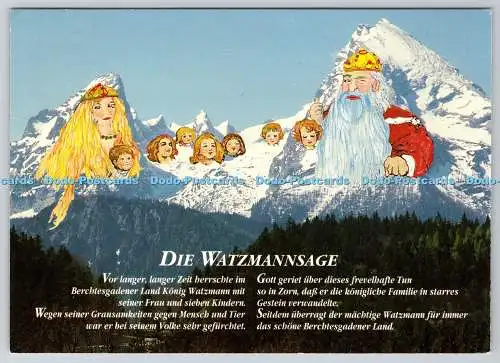 D324601 Die Watzmannsage. Ruperti Verlag G. Schuster. Berchtesgaden