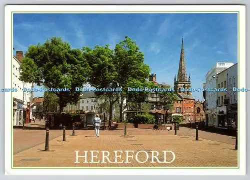 D325079 England. Hereford Town Centre. Van Greaves FRPS. J. Arthur Dixon. Tolle