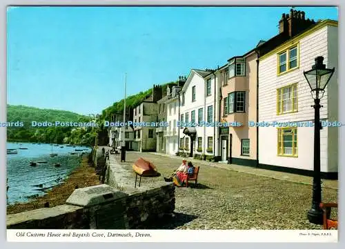 D325099 Devon. Dartmouth. Altes Zollhaus und Bayards Cove. E. Nagele. F.R.P
