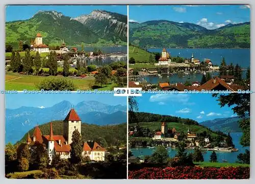 D325104 Schweiz. Thunersee. Spiez. Colorfoto Eymann AG. Nr. 1130. 1983. Postkarte