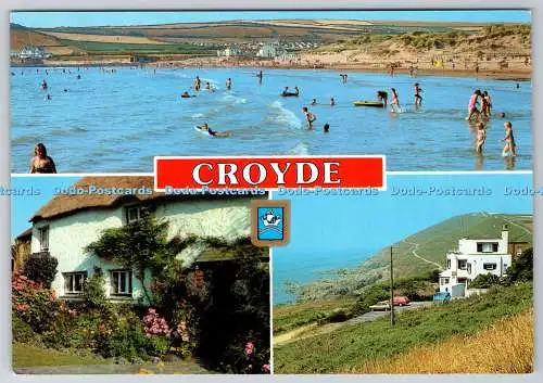 D325114 Croyde. Strand und altes Landhaus. Weg zum Baggy Point. Blackmores of Exmoor