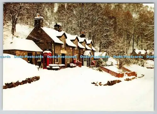 D325146 Schottland. Tayside Region. Glenlyon. Winterszene von Post und Ge