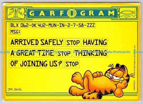 D325155 Garfogram. Jim Davis. United Feature Syndicate 1978. New York. Argus Com