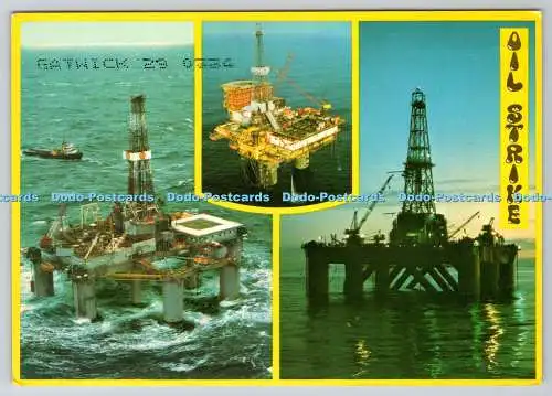 D325194 Ölschlag. Nordseeölstrukturen. Shell Photographic Library. Weißh