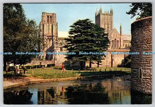 D325212 Somerset. Brunnen. Bischofspalastgraben. J. Arthur Dixon. Newport. Farbe P