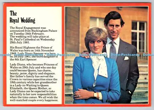D325215 Die königliche Verlobung und Hochzeit. Prinzessin Diana und Prinz Charles. Pho