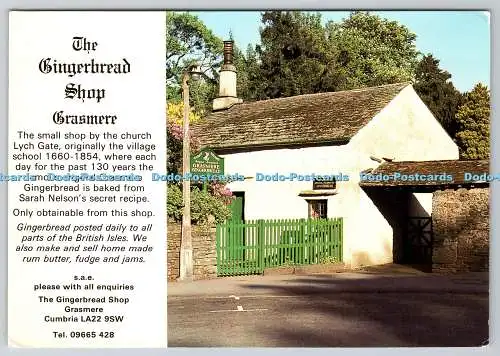 D325219 Cumbria. Grasmere. The Gingerbread Shop. E. T. W. Dennis. Scarborough. P