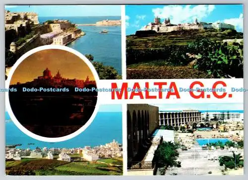D325220 Malta G.C. Grand Harbour. Mdina. St. Pauls Bay. Malta Hilton. Interprin