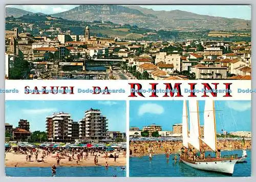 D325226 Saluti da Rimini. Ed. B. Marcaccini. TS. Technograf Spa. Palermo. N. 137