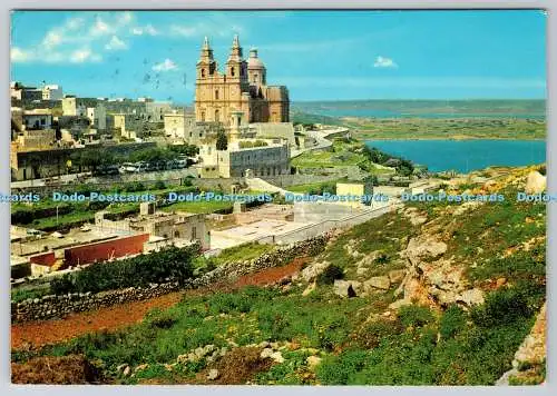 D325229 Malta. Pfarrkirche von Mellieha. Printex. Dombibliothek. Sliema. P8