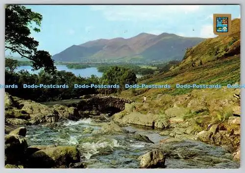 D334082 Keswick. Ashness Bridge und Derwentwater. Sanderson und Dixon. Ambleside