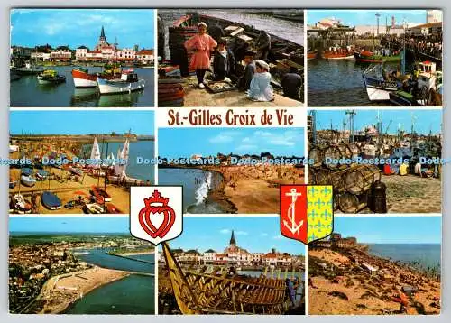 D328660 St. Gilles Croix de Vie. La Vendee Touristique. Offsetfarbe Adia. Vieux