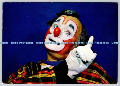 D325266 Clown Ronnie Townsend. J. Arthur Dixon. Newport. Farbfoto. Natu