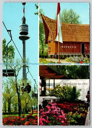 D326093 Donauturm und Donaupark. Fleischmann und Jaeger. Wien. Nr. 45. Tower sta