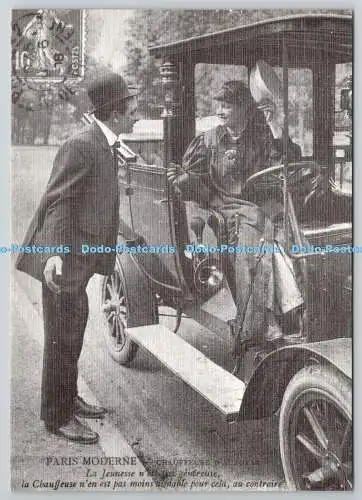 D326097 Paris Moderne. Autotax chauffiert. Jeunesse n est past genereuse. Abei