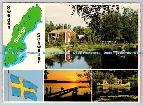 D328674 Schweden. E. Danielson AB. Genevad. N. 4980. Postkarte. Multi View