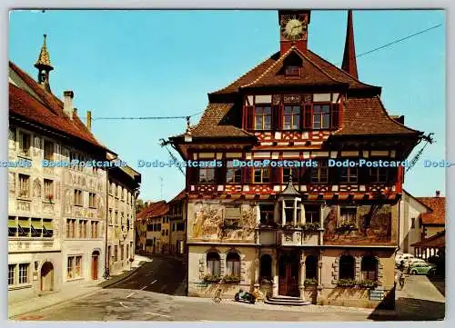 D331305 Schweiz. Stein am Rhein. Rathaus und Adler. Fotoglob. Zürich