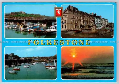D325281 Kent. Folkestone. Hafen. Langhorne Gardens. Elgate Postkarten. Ramsgate