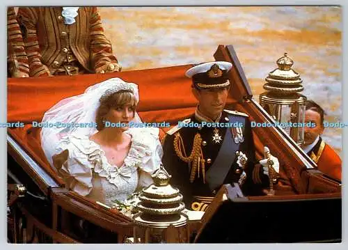 D328684 Der Prinz und die Prinzessin von Wales. Whiteway Publications. London. Peichar