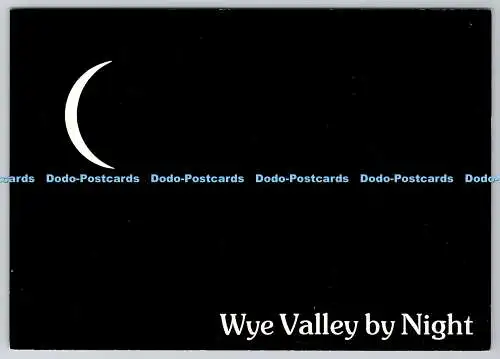 D328691 Wales. Wye Valley bei Nacht. J. Salmon. Sevenoaks. England. Postkarte