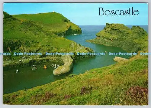D325301 Cornwall. Boscastle. Hafeneinfahrt. J. Salmon. Sevenoaks. Cameracolou