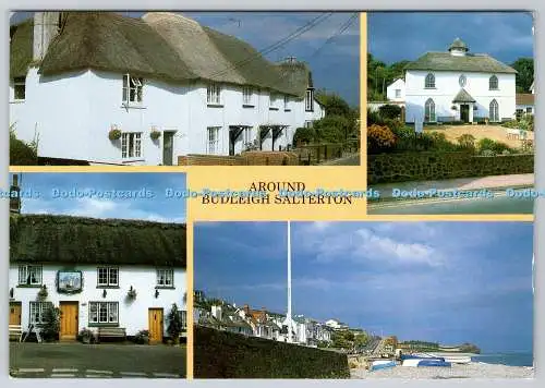 D334131 um Budleigh Salterton. J. und S. Karten. Colourmaster Postkarten. Mult