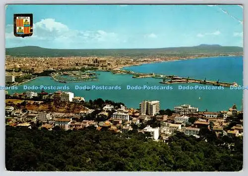 D334159 Mallorca. Palma. Gesamtansicht vom Schloss Bellver. Fisa. A. Subirats Cas