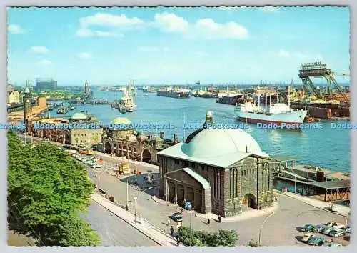 D331377 Hamburg. Elbtunnel und Hafen. Krüger