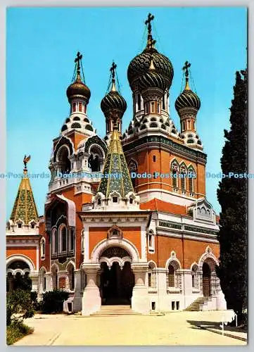 D326177 Alpes Maritimes. La Cote d Azur. Schön. Kathedrale orthodoxe russe. YVON.