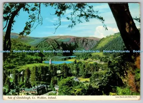 D328755 Irland. County Wicklow. Tal von Glendalough. Tal im Kopf gelegen