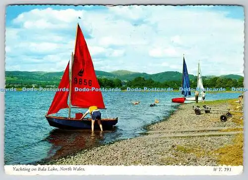D334174 Nordwales. Yachting auf dem Balasee. Bamforth. Holmfirth. 1976