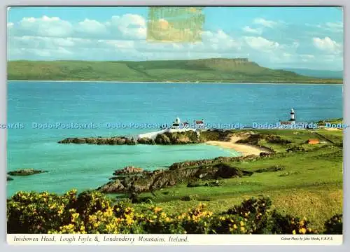 D328756 Irland. County Donegal. Lough Foyle und Londonderry Mountains. Inishowe