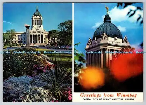 D334178 Grüße aus Winnipeg. Hauptstadt des sonnigen Manitoba. Kanada. Henry K