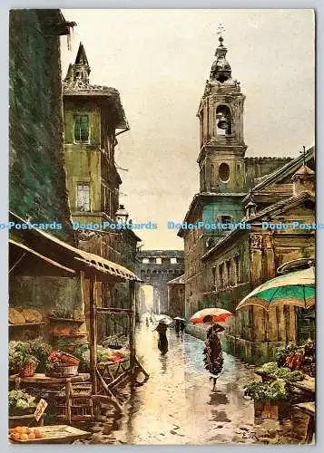 D326196 Italien. Museo di Roma. Via del Campanile di Borgo. Roma Sparita. E. Roesl