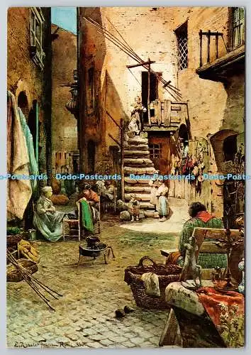 D326198 Italien. Museo di Roma. Via Capoccuito im Ghetto. E. Roesler Franz. Multig