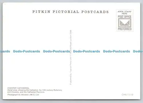 D328818 Chester Cathedral. Luftaufnahme mit dem Refektorium und Cl aus dem 13. Jahrhundert