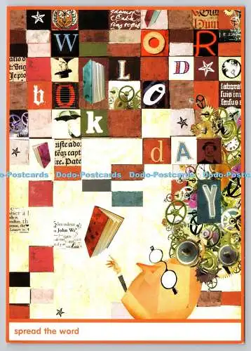 D326252 Verbreiten Sie das Wort. Welttag des Buches am 3. März 2005. Pablo Bernasconi. Postca