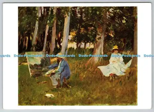 D328843 Tate Gallery. John Singer Sargent. Claude Monet Gemälde am Rande des