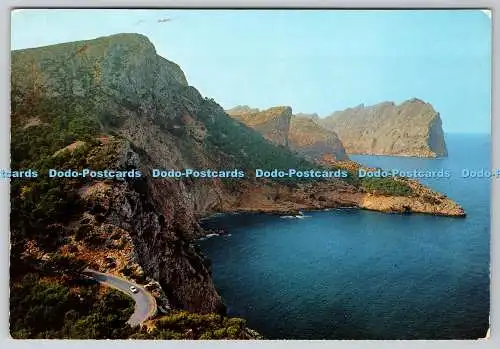 D325442 Mallorca. Formentor. Detail der Küste. Zerkowitz. Barcelona. Distribu