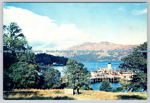 D328864 Loch Lomond Dampfgarer bei Tarbet. J. Arthur Dixon. Farbfoto. Natur