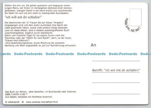 D326287 Ich will mit dir schlafen. Xobarap 6. Das Buch zur Aktion. Make love not