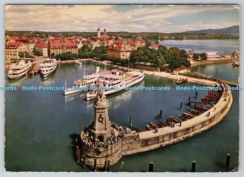 D331503 Lindau im Bodensee. Hafenpartie. Franz Thorbecke. 1957
