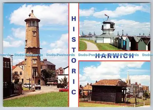 D325463 Historisches Harwich. Denis Hanbury. Küstenkarten. Clacton. E. T. W. Denn