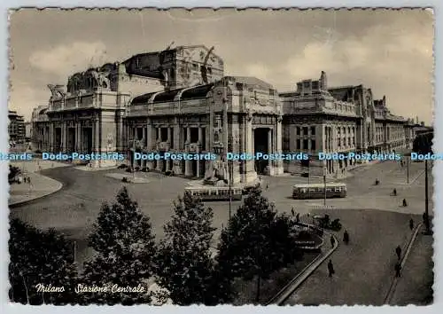 D331504 Milano. Stazione Centrale. Stich Grafico Cesare Capello. 1955