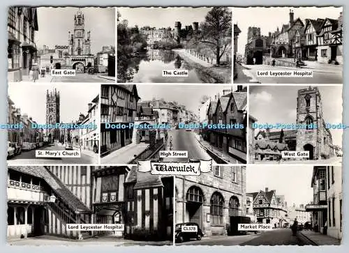 D331512 Warwick. High Street. Kirche St. Marien. Serie St. Albans. RP. Multi View