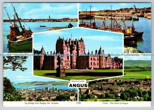 D328882 Angus. Montrose aus Ferryden. Harbour Arbroath. Glamis Castle. Tay Brid