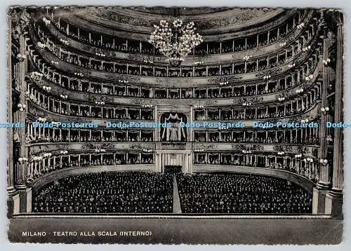 D334297 Milano. Teatro Alla Scala Interno. Stab Grafico Cesare Capello